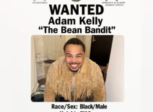 Official wanted poster for Adam Kelly (Chicago Police Department). 
